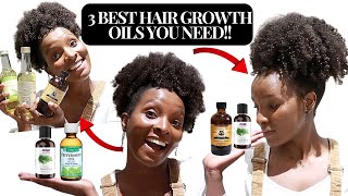 The Only 3 Best Hair Growth Oils youll ever need for your Type 4 natural hair  What works for you [upl. by Chavaree442]