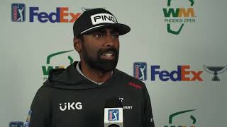 Sahith Theegala Thursday Flash Interview 2024 WM Phoenix Open © PGA Tour [upl. by Wilton714]