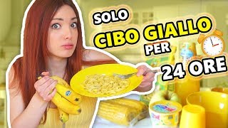 MANGIO SOLO CIBO GIALLO PER 24 ORE Eating only yellow food for 24 hours  Eleonora Olivieri [upl. by Seiter]