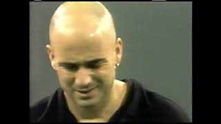 Andre Agassi vs Hicham Arazi Indian Wells 2001 [upl. by Goodard329]