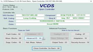 VCDS Guía Básica Borrar Códigos de Falla Adaptaciones Programaciones ¡Es Sencillo ¿Cómo funciona [upl. by Gnaig665]