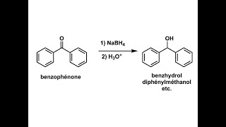 Expérience Réduction de la benzophénone avec le NaBH4 [upl. by Anetsirhc]