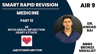 FMGE Medicine Rapid Revision MYOCARDIAL INFARCTION Everything You Need to Know PART 12 [upl. by Yancey]