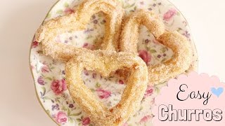 Easy Churro Recipe VEGAN [upl. by Rossie874]