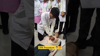 CPR Procedure 🧑‍⚕️❣️ bscnursing nursing medical abvmu shorts aiims motivation tranding neet [upl. by Jeconiah]