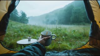 Rain ASMR Sound  Fall Into A Deep Sleep Listening To Heavy Rain Inside A Cozy Camp Tent heavyrain [upl. by Ramel]