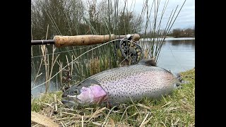 Fly fishing in EssexChigborough FarmRainbow trout [upl. by Yragerg333]