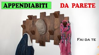 Appendiabiti  Attaccapanni in legno Fai Da Te  Do It Yourself [upl. by Anecusa]