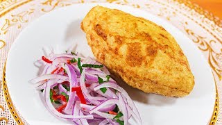 PAPA RELLENA  RECETA PERUANA  SUPER FACIL Y DELICIOSA  Sazón y Corazón [upl. by Einiffit]