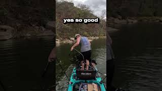 Doberman Pinscher Takes a Swan Dive kayakfishing bassfishing shorts [upl. by Adnilym]