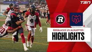 Ottawa Redblack vs Montreal Alouettes  CFL HIGHLIGHTS [upl. by Arima848]