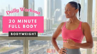 20min Full Body Workout  BODYWEIGHT  Build Muscle amp Strength [upl. by Norrab15]