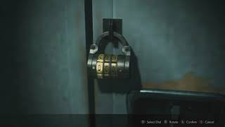 Shower Room Locker Code CAP 2F Resident Evil 2 Remake [upl. by Aletha]