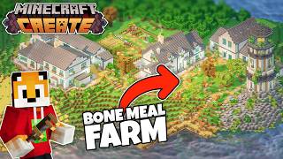 I built an INCREADIBLY GOOD Bone Meal Farm in Minecraft Create Mod [upl. by Skippy]