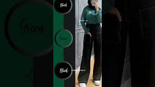 Colour combo outfit ideas for hijabis shorts youtubeshorts viralvideo hijab [upl. by Draw]