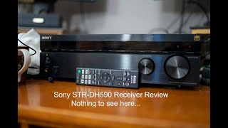 Sony STRDH590 Receiver Review  This is not the Receiver you are looking for [upl. by Xino]