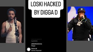 Digga D hacks Loski amp goes live on his Insta from jail 👀 [upl. by Venator]