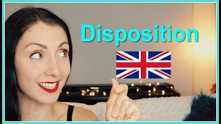 DISPOSITION  How To Pronounce  British English Pronunciation [upl. by Lattimer]