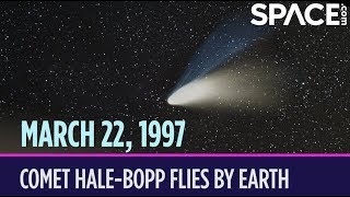 OTD in Space – March 22 Comet HaleBopp Flies by Earth [upl. by Blanchard354]