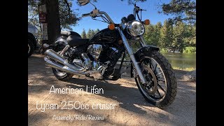 American Lifan Lycan 250cc Cruiser AssemblyRideReview AmericanLifan Lycan 250cc assembly bike [upl. by Reisman]