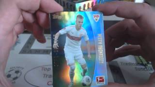 Topps Bundesliga Chrome Display Booster Unboxing Opening  Trikot Gutschein [upl. by Berliner]