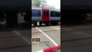 Stansted Express 720533 and 585 passes Cheshunt for Stansted Airport [upl. by Semaj236]