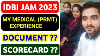 IDBI Junior AM PRMT Test Experience 2023  IDBI JAM Medical Test Experience 2023 [upl. by Ulund]