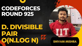 Codeforces Round 925 Div 3  D Divisible Pairs [upl. by Oicelem914]