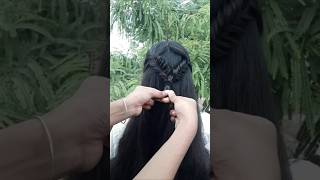 Beautiful hairstyle for school girls long hair hairstyle youtubeshorts shorts shortvideo hair [upl. by Manno]