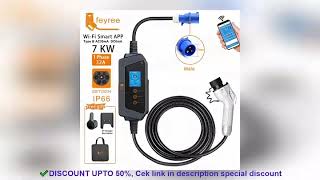 ✔️feyree 7KW 32A Adjustable EV Charger GBT Socket APP Bluetooth Version Set C [upl. by Cadmann]