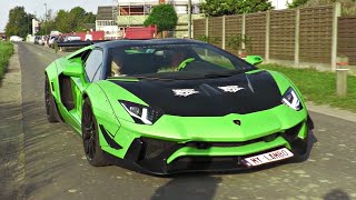 Lamborghini HEAVEN Launches amp Accelerations Capristo SVJ LBWK Aventador Huracan Technica [upl. by Saihtam]