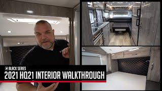 HQ21 2021 Interior Walkthrough  Black Series Camper Caravans trailers and campers [upl. by Punak]