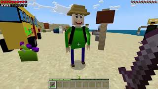 Baldis Basics ADDON in Minecraft PE [upl. by Zetnauq645]