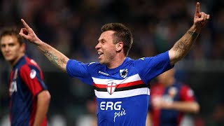 🔥ANTONIO CASSANO ALLA SAMPDORIA  BEST GOAL AND SKILLS 🔵⚪🔴⚫⚪🔵 [upl. by Trik]