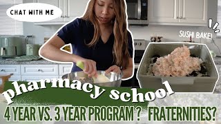 ✨Pharmacy School ✨ 3year vs 4year programs Pharmacy Fraternities Internships [upl. by Naols]