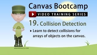 Canvas Bootcamp 19  Collision Detection Hit Game Enemies JavaScript [upl. by Courtenay]