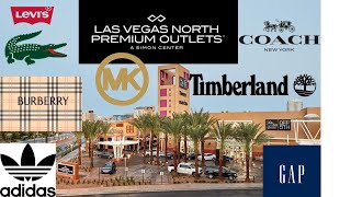 Outlet mall in Las Vegas  North Premium Outlets walking tour Michael Kors Coach etc shopping [upl. by Kcitrap]