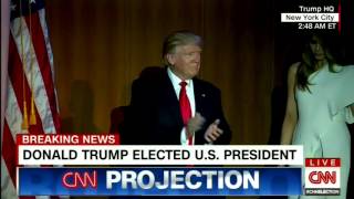 CNN Projection Donald Trump to Become 45th President of the United States [upl. by Hctim683]