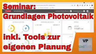 Seminar Grundlagen Photovoltaik inkl eigener Planung [upl. by Ahsenar20]