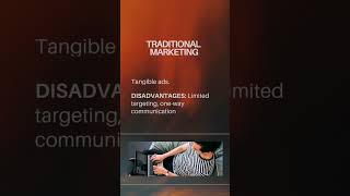 traditional vs digital marketing marketingmix digitalmarketing traditionalmarketing [upl. by Sibelle]