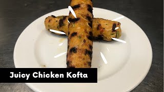 Chargrilled Chicken Kofta Recipe  Super Soft Chicken Kofta  Quick and easy chicken kofta Recipe [upl. by Warren226]