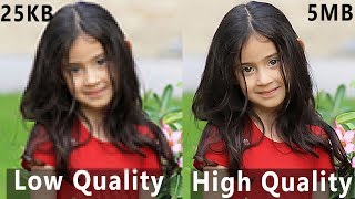 Convert Low Quality Photo into High Quality Photo Using Adobe Photoshop cc 2015 And Other Versions [upl. by Aratas]