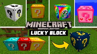 LUCKY BLOCK ADDON PARA MINECRAFT PE 119 BEDROCK  Lucky Block Addon in Minecraft PE [upl. by Frasier981]