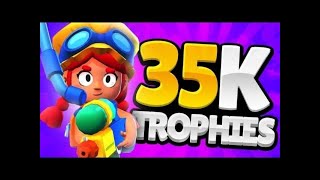 upping 35K trophy in main brawlstars brawlstarsstream [upl. by Ahsaz616]