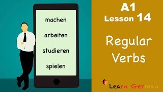 Learn German for beginners A1  Verb Conjugation Part 2  Lesson 14 [upl. by Gombach]