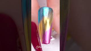 Rainbow Nail Design💅🏽🌈nails nail nailart nailartdesigns nailtutorial [upl. by Retloc]