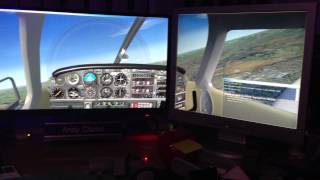 Microsoft Flight Simulator FSX  With 3 monitors [upl. by Jaime]