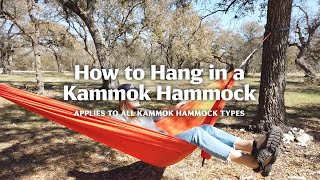 How Hang in a Kammok Hammock [upl. by Lairbag]