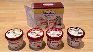 HäagenDazs Vanilla Collection Ice Cream  Unboxing [upl. by Nesmat446]