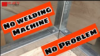 HOW TO BUILD A SIMPLE STEEL FRAME WITHOUT WELDING  MR LEE TV [upl. by Etireuqram555]